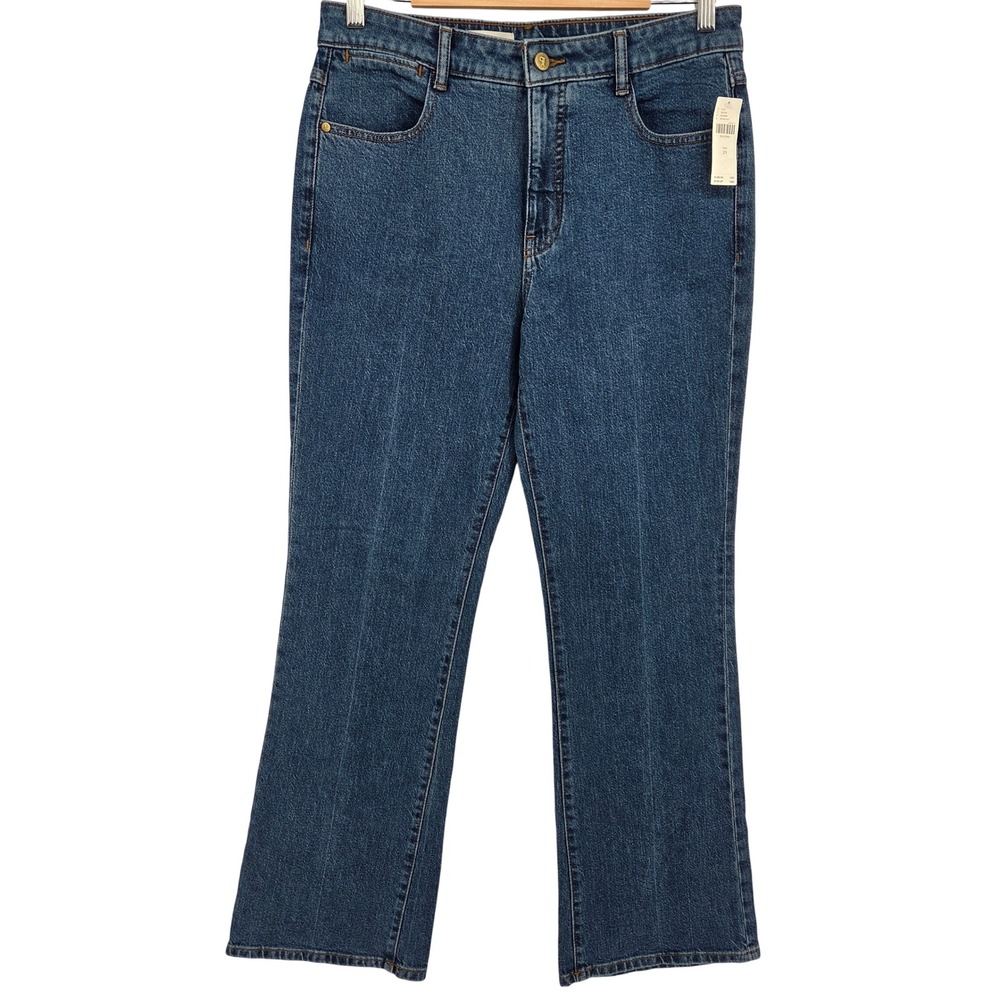 Pilcro Anthropologie High Rise Straight Leg Jeans Womens 29 Blue Denim